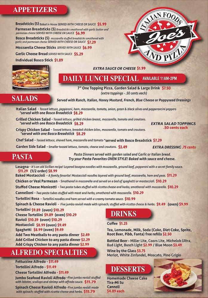 Joe's Italian Food & Pizza Breadsticks